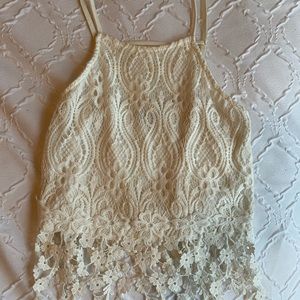 Floral lace cami